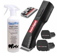 Heiniger Saphir Basic con 2 baterías + GogiPet Magic Care para el cuidado del pelaje