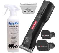Heiniger Saphir Horse con 2 pilas + GogiPet Magic Care para el cuidado del pelaje