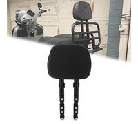 Heinmo Cojín para respaldo de pasajero, portaequipajes trasero, plegable, para Vesp' GTS GTV 250 300 (Backpad, BK)