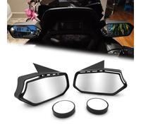 HEINMO Espejo retrovisor de motocicleta compatible con XMAX X-MAX 250 300 400 2023 2024 espejos retrovisores laterales convexos modificación de lente blanca