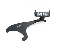 Heinmo Soporte para teléfono Celular con Clip Giratorio (Negro y Gris, Estilo Bandera de Reino Unido, teléfono de 3.5-5.5 Pulgadas) para Countryman F60 2017 2018 2019 (Negro y Gris Union Jack)