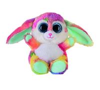 Heinrich Bauer 14235 - blickfänger Conejo Peluche, Glitter, 15 cm, Turquesa/Multicolor