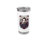 Heinrich Heine Poeta Vaso térmico de acero inoxidable de doble pared