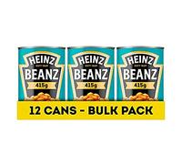 Heinz Beanz, 415 g (paquete de 12) - Frijoles veganos al horno en una rica salsa de tomate