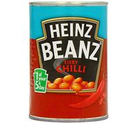 Heinz Beanz Fiery Chilli 390 g (Pack of 12)