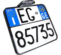 Heinz Bikes Slip-Inn, soporte de matrícula male