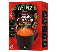 Heinz Crema De Tomate Con Una Pizca De Albahaca Seca 88g Taza De Sopa (Paquete de 6)