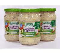 Heinz - Crema para sándwich de pepino - 3 x 300 gramos