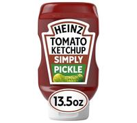Heinz Ketchup de tomate, sabor a pepinillo, botella de 13.5 onzas