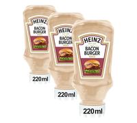 Heinz Salsa Bacon Burger 220ml (Paquete de 3)