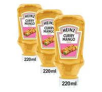 Heinz Salsa Curry Mango Bocabajo 220ml (Paquete de 3)