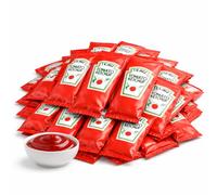 Heinz Salsa Ketchup Monodosis 10 ml - Sin Conservantes ni Colorantes - Pack Hostelería - Ideal para Bares, Cafeterías y Restauración (Pack-50)