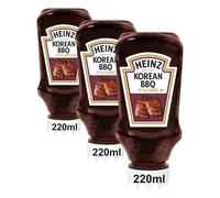 Heinz Salsa Korean BBQ Bocabajo, 220ml (Paquete de 3)