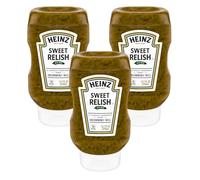 Heinz Sweet Relish 375 ml - Pepinillos Dulces y Crujientes | Sabor Americano Ideal para Hamburguesas, Perritos y Ensaladas - Pack Laborawi (3 x 375ml)