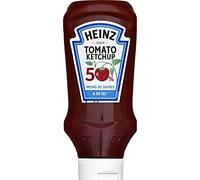 HEINZ - Tomate Ketchup 50% menos de azúcar y sal, formato 435 g, ideal para sazonar y sublimar tus platos, experiencia Gustative incomparable - Producto de calidad Supé - Lote de 4