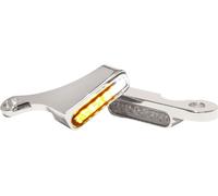 HeinzBikes Intermitentes para mandos led cromados INTER.+PL, FXST 15-17 CRO