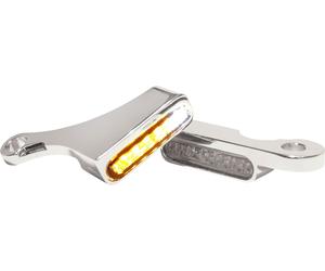 HeinzBikes Intermitentes para mandos led cromados INTER.+PL,TOUR.96-08 CRO