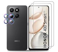 Heioloo 2 Piezas Protector Cristal Templado para Honor 400 Smart 5G, [2+2] Piezas Vidrio templado con Protector de Lente de cámara,Sin Burbujas, Dureza 9H Vidrio Templado, Arañazos