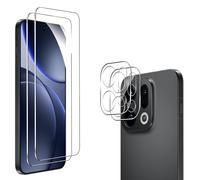Heioloo 2 Piezas Protector Cristal Templado para OPPO Find X9, [2+2] Piezas Vidrio templado con Protector de Lente de cámara,Sin Burbujas, Dureza 9H Vidrio Templado, Arañazos