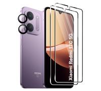 Heioloo 2 Piezas Protector Cristal Templado para Xiaomi Redmi 17C 5G | [2+2] Piezas Protector de Pantalla con Protector de Lente de cámara,Sin Burbujas, Dureza 9H, Arañazos