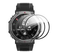 Heioloo 3 Pack Compatible Amazfit T-Rex 3 Pro 44mm Protector de Pantalla, HD Clear, Anti-Scratch Película, Sin Burbujas, Sensible al Tacto