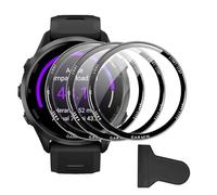 Heioloo 3 Pack Compatible G-armin Forerunner 970 Protector de Pantalla, HD Clear, Anti-Scratch Película, Sin Burbujas, Sensible al Tacto
