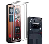 Heioloo 3 Pieza Cristal Templado para Nothing Phone 3a/3a Pro/CMF Phone 2 Pro Protector de Pantalla Vidrio Templado, Sin Burbujas, Dureza 9H, Resistente a Arañazos