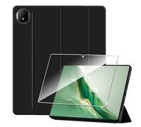Heioloo Funda para Honor Magic Pad 2 Protectora Carcasa con Auto-Sueño/Estela, + [1 Piezas] Templado Protector de Pantalla, Ultradelgada Carcasa, Negro