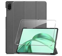 Heioloo Funda para Honor Pad X8a Protectora Carcasa con Auto-Sueño/Estela, + [1 Piezas] Templado Protector de Pantalla, Ultradelgada Carcasa, Gris