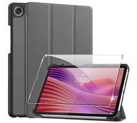 Heioloo Funda para Lenovo Tab One 8.7" Protectora Carcasa con Auto-Sueño/Estela, + [1 Piezas] Templado Protector de Pantalla [PU Cuero] [Ultradelgada Carcasa] [Función de Soporte]