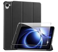 Heioloo Funda para Xiaomi Pad Mini 8.8" 2025 Protectora Carcasa con Auto-Sueño/Estela, + [1 Piezas] Templado Protector de Pantalla [PU Cuero] [Ultradelgada Carcasa] [Función de Soporte]-Negro