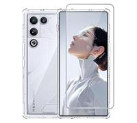 Heioloo Funda para ZTE Nubia RedMagic 11 Air, Carcasa Protectora Antigolpes Transparente Flexible Suave TPU Silicona Caso Delgada + [1 Piezas] Cristal Templado Protector de Pantalla