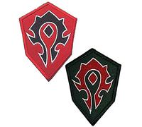 Heiorpai 2 parches de World of Warcraft Horda bordados decorativos con cierre de