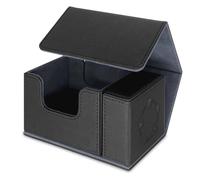 HEISHAYU Deck Box Magic Caja de soporte - Bandeja de dados incorporada para tarjetas de juego de escritorio adecuada para MTG/TCG/CCG/Commander (negro)