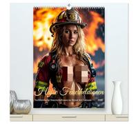 Heiße Feuerheldinnen - Verführerische Feuerwehrfrauen im Dienst der Fantasie (hochwertiger Premium Wandkalender 2026 DIN A2 hoch), Kunstdruck in ... 12 unwiderstehliche Feuerwehrfrauen Portraits