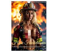 Heiße Feuerheldinnen - Verführerische Feuerwehrfrauen im Dienst der Fantasie (Wandkalender 2026 DIN A4 hoch), CALVENDO Monatskalender: 12 unwiderstehliche Feuerwehrfrauen Portraits