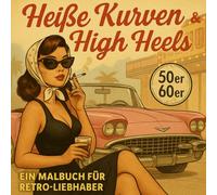Heiße Kurven & High Heels: Ein stilvolles Ausmalbuch für Erwachsene - inspiriert vom Charme der 50er & 60er, voll Retro-Vibes, Frauenpower und Nostalgie