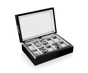 Heisse & Söhne Caja De Reloj Con Ventana Executive 10 - negro