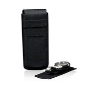 Heisse & Söhne Caja De Reloj Mondo Saffiano - Negro/Negro