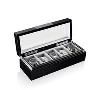 Heisse & Söhne Caja De Relojes Con Ventana Executive 5 - Negro