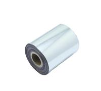 HeißPräGepapier Papel de estampado en caliente 120 m, 4 cm y 8 ancho, dorado, for servilletas transferencia calor, tarjetas PVC doradas, colores opcionales(80mm-silvery)