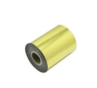 HeißPräGepapier Papel de estampado en caliente 120 m, 4 cm y 8 ancho, dorado, for servilletas transferencia calor, tarjetas PVC doradas, colores opcionales(80mm-golden)