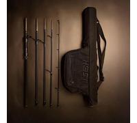Heist Travel Rod by One More Cast - Caña de pescar de alta calidad de 5 piezas con funda protectora de viaje, 20-80 g de peso de lanzamiento | 8 pies o 6 pies 6 pulgadas (carrete no incluido)