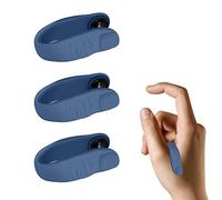 HEITIGN Paquete de 2 pinzas de acupresión para dedos, abrazadera de masaje de mano, clip adelgazante, acondicionador de acupresión para tensión, ansiedad y estrés (azul pulgar grande)