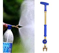 HEITIGN Pulverizador de Agua Tipo Botella con Boquillas Dobles, Pistola Pulverizadora de Agua de Metal, Chorro de Agua para Lavado de Coches/riego de Césped y Jardín