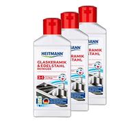 Heitmann Casa Vidrio-de cerámica/acero inox. Detergente, Juego de 3 Pack (3 x 250 ml)