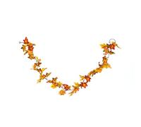 HEITMANN DECO Guirnalda de Hojas de Arce, Naranja, Amarillo, 180 x 15 x 4.5 cm