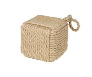 HEITMANN DECO Tope de Ventana, Yute, Cordón, Cuadrado, 16 cm