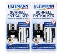 Heitmann Descalcificador rápido: descalcificador universal natural para cafeteras, hervidores de agua, hervidores de huevos, 2 x 15 g, 1 unidad