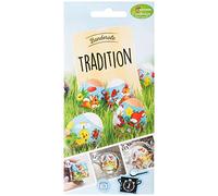 Heitmann Eierfarben - Banderole Tradition - 12 mangas en 4 motivos multicolor 17 x 8 x 0,1 cm
